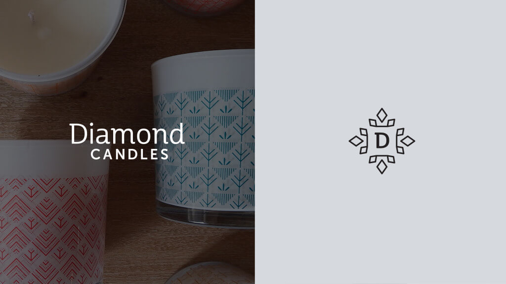 Diamond Candles Typography and Logo